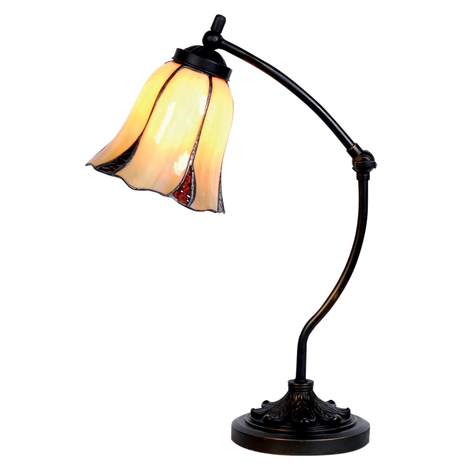 Bureaulamp Tulipania in Tiffany-stijl