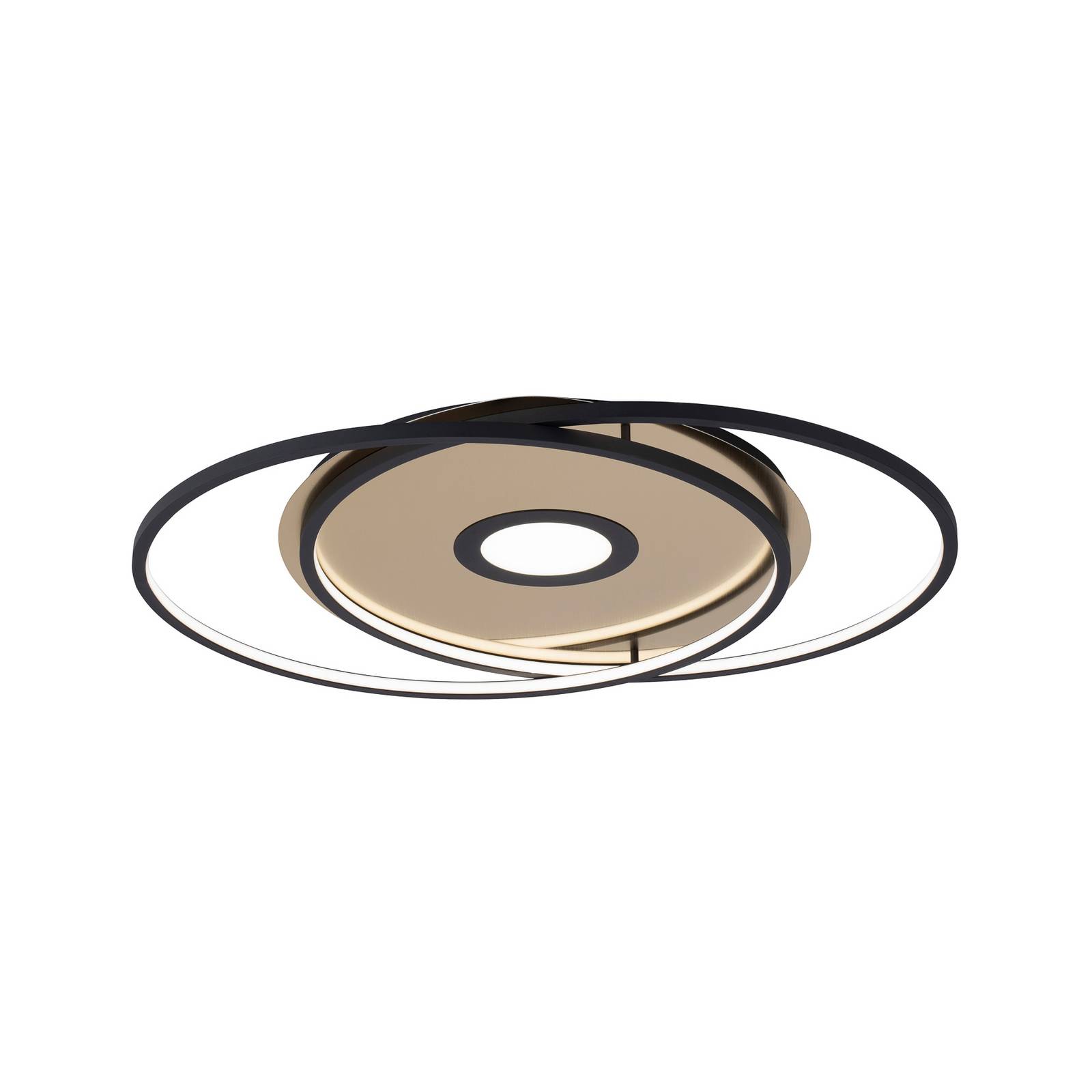 Q-Smart-Home Paul Neuhaus Q-AMIRA LED-Deckenlampe oval schwarz