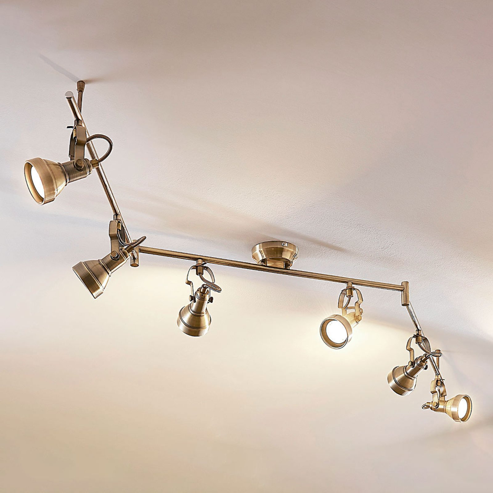 Perseas 6-bulb ceiling lamp, GU10