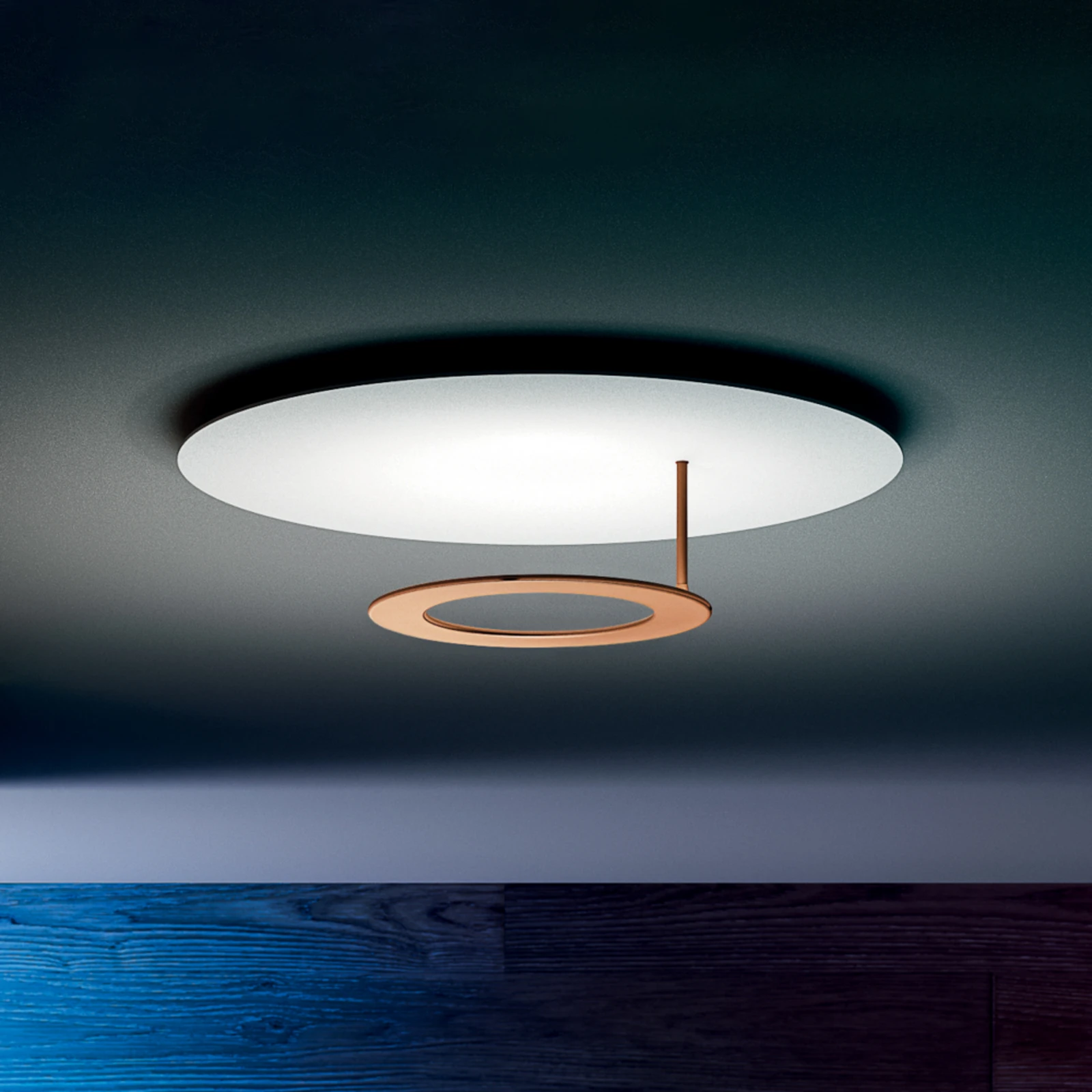 ICONE Vera Wandlampe 927 Triac Ø50cm weiß/messing