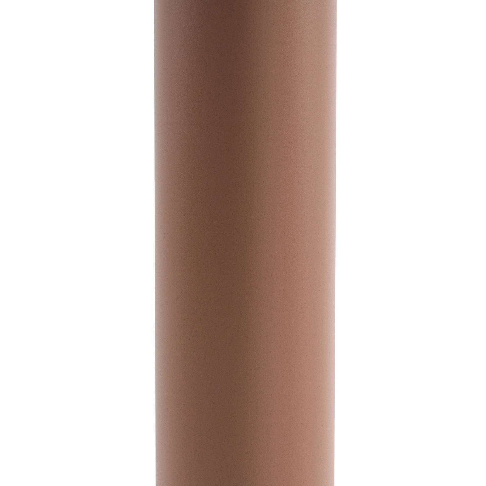 Lucande słupek oświetleniowy LED Skagena, brązowy, wysokość 90 cm, IP54