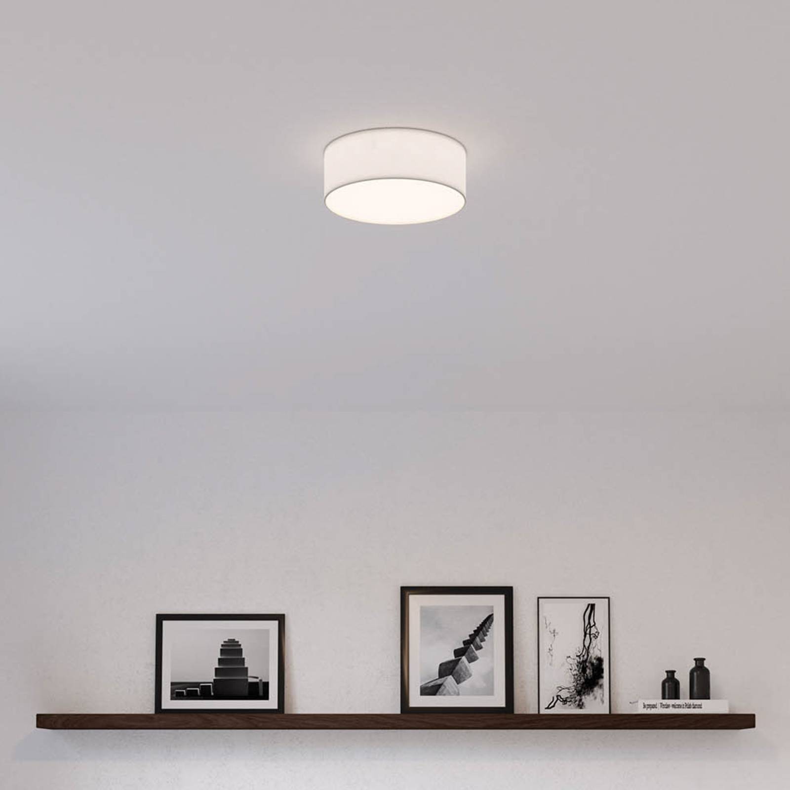 Photos - Chandelier / Lamp Smartwares Ceiling light Ceiling Dream, Ø 30 cm, textile, white 