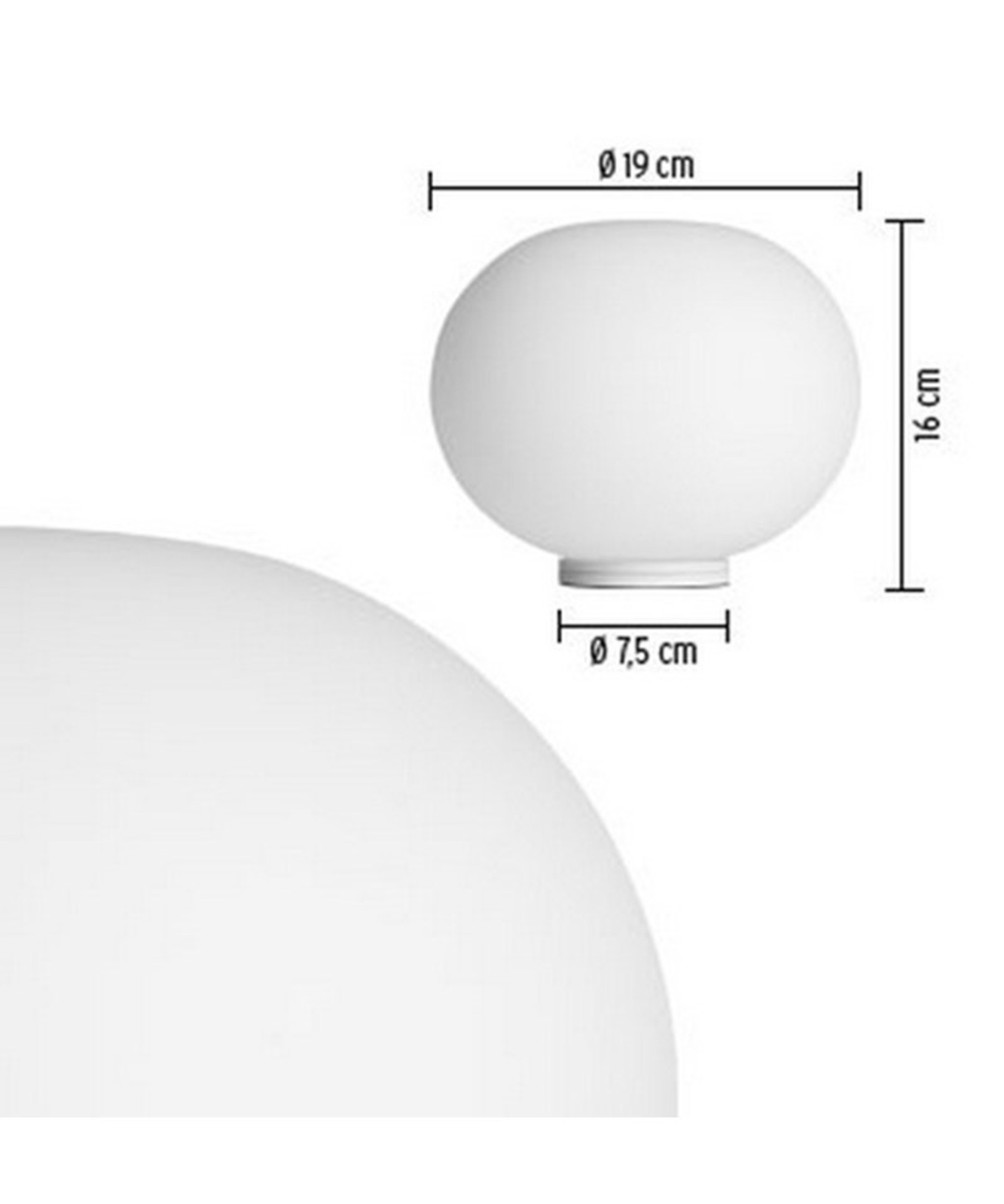 Glo-Ball Basic Zero Lampă de Masă cu Dimmer White - Flos