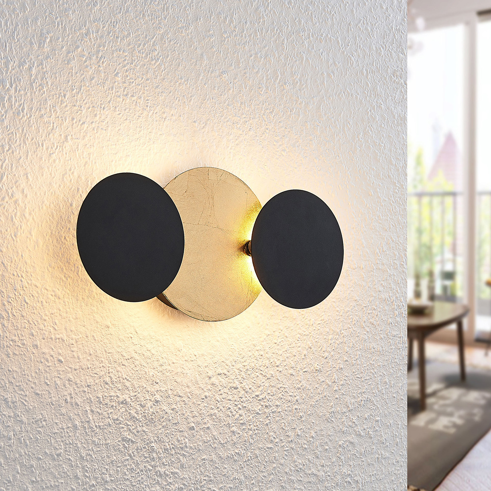 Lindby Grazyna LED-væglampe, 3 lyskilder