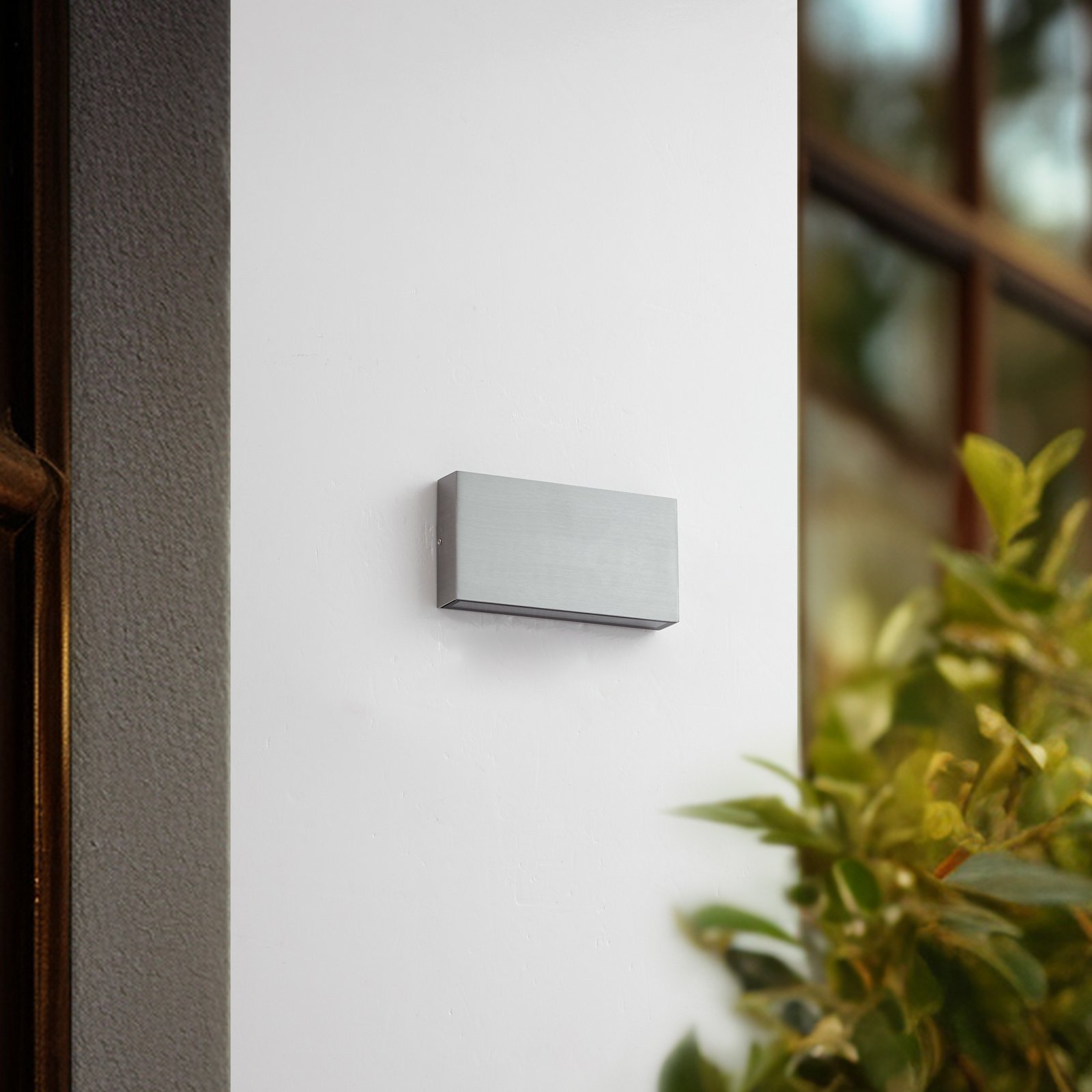 Jarte kinkiet zewnętrzny LED 17 cm szary metal IP54 - Lindby