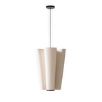 Bella SC115 hanging light, Ø 54 cm, beige, 4-bulb - &TRADITION