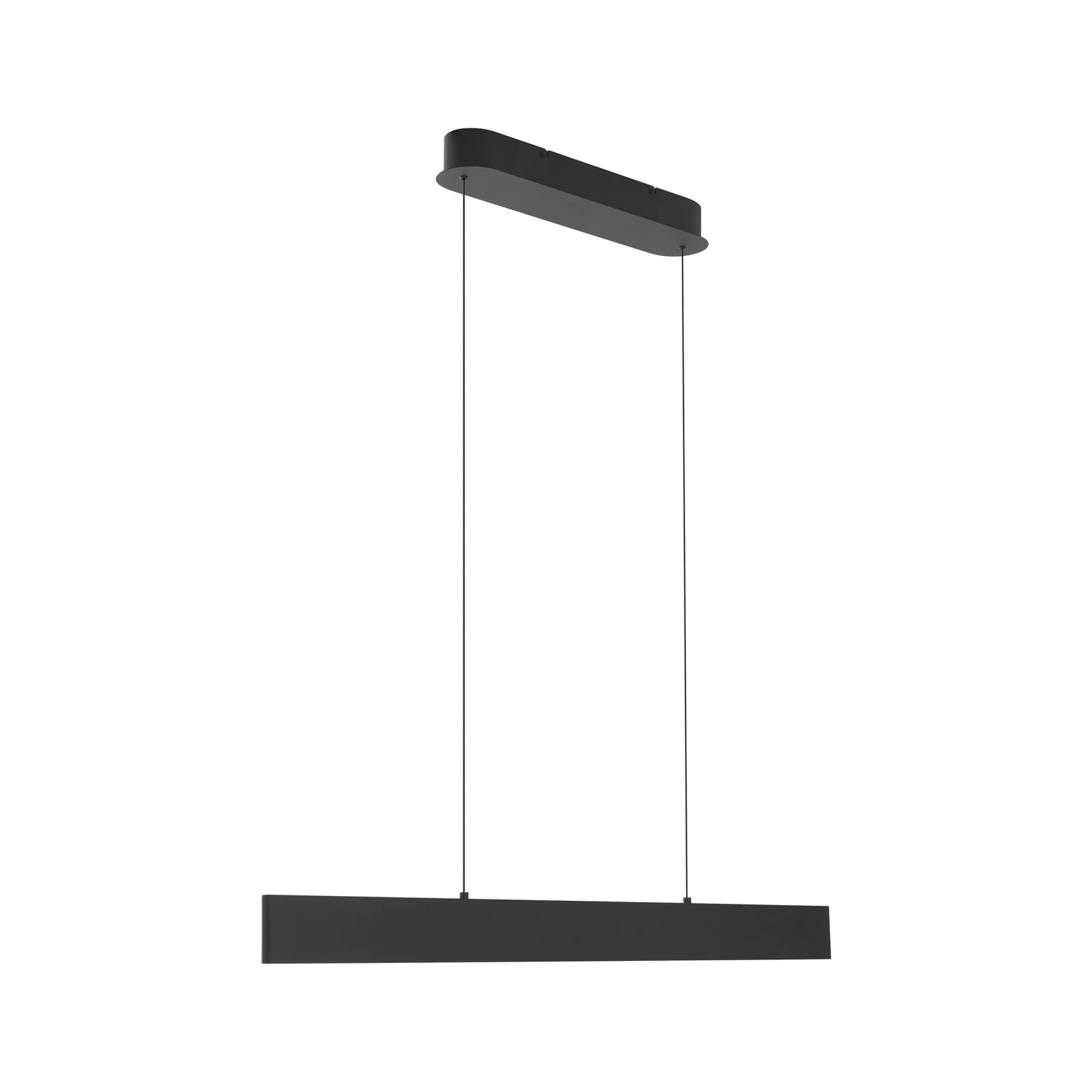 Lucande LED-hänglampa Philine, längd 101 cm svart järn
