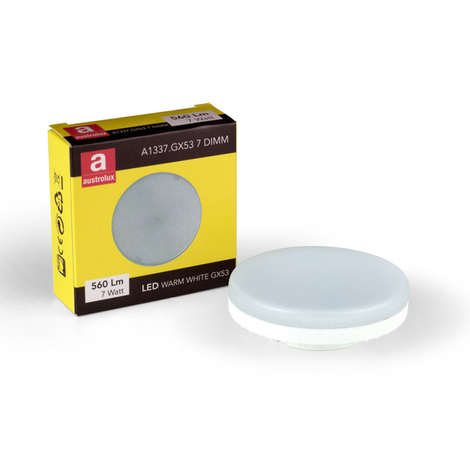 AUSTROLUX BY Kolarz Circle Sun LED wall light, gold, 1-bulb, for Living / Dining Room, metal, GX53, 7 W, energy efficiency: A+