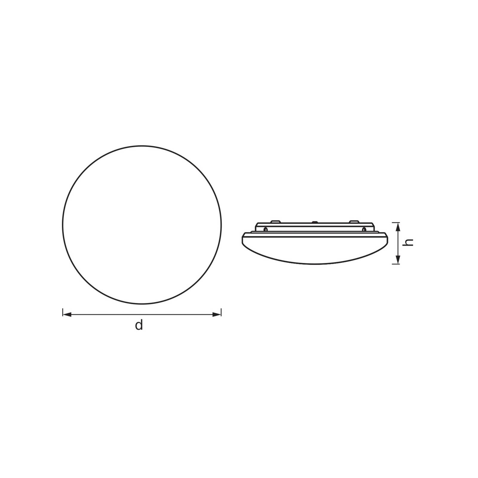 Lampa sufitowa z czujnikiem ruchu LED OSRAM ORBIS IP44, Ø 30 cm, biała