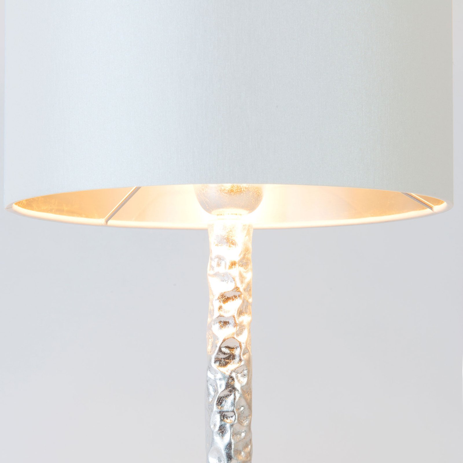 Настолна лампа Cancelliere Rotonda бяла/сребърна 57 cm