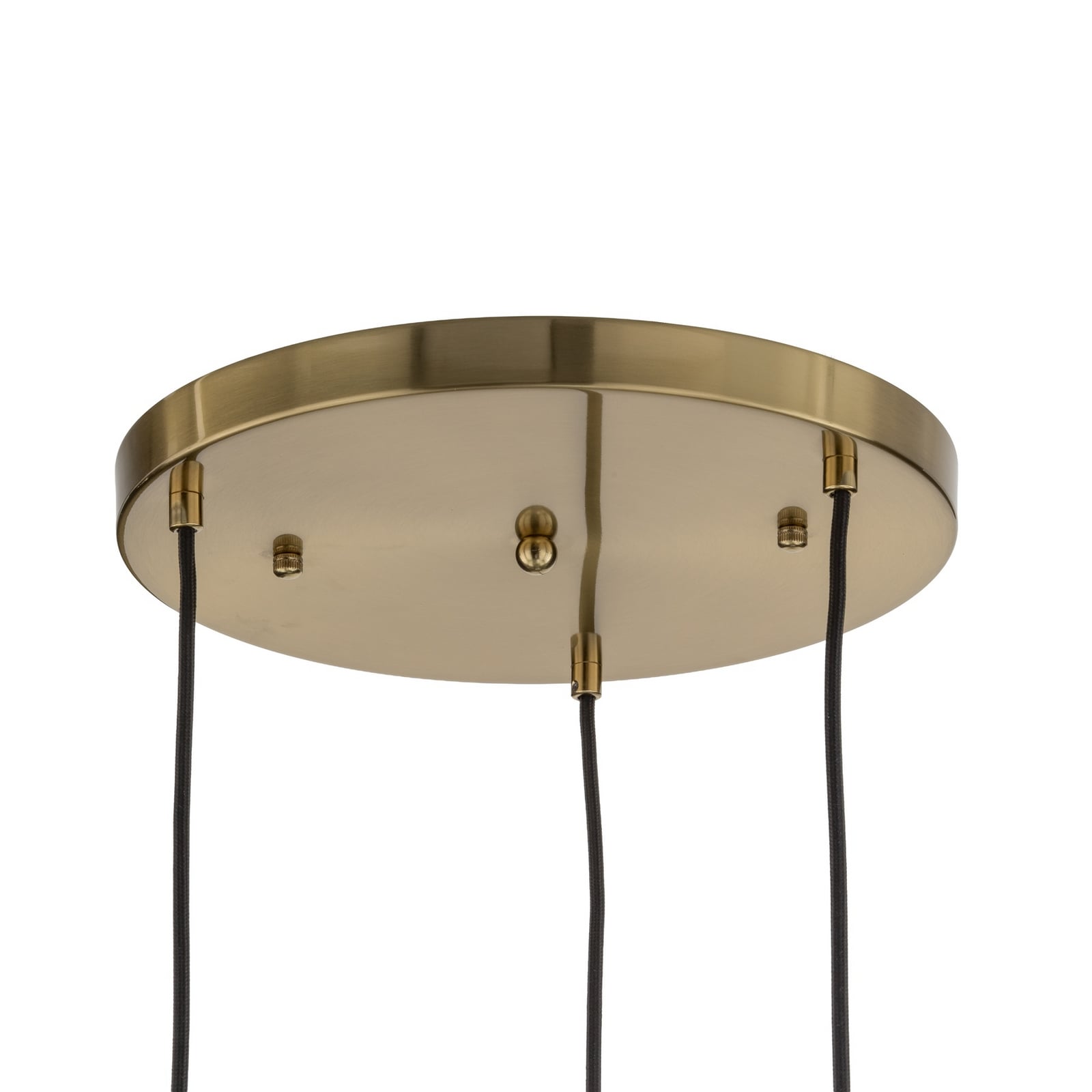Suspension Molly, multicolore/doré, à 3 lampes, verre, Ø 38 cm Suspension Molly, multicolore/doré, à 3 lampes, verre, Ø 38 cm