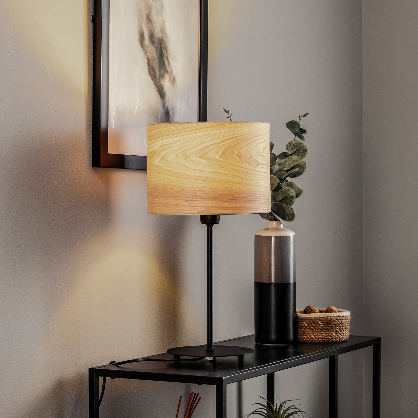Envostar Veneer table lamp ash heartwood