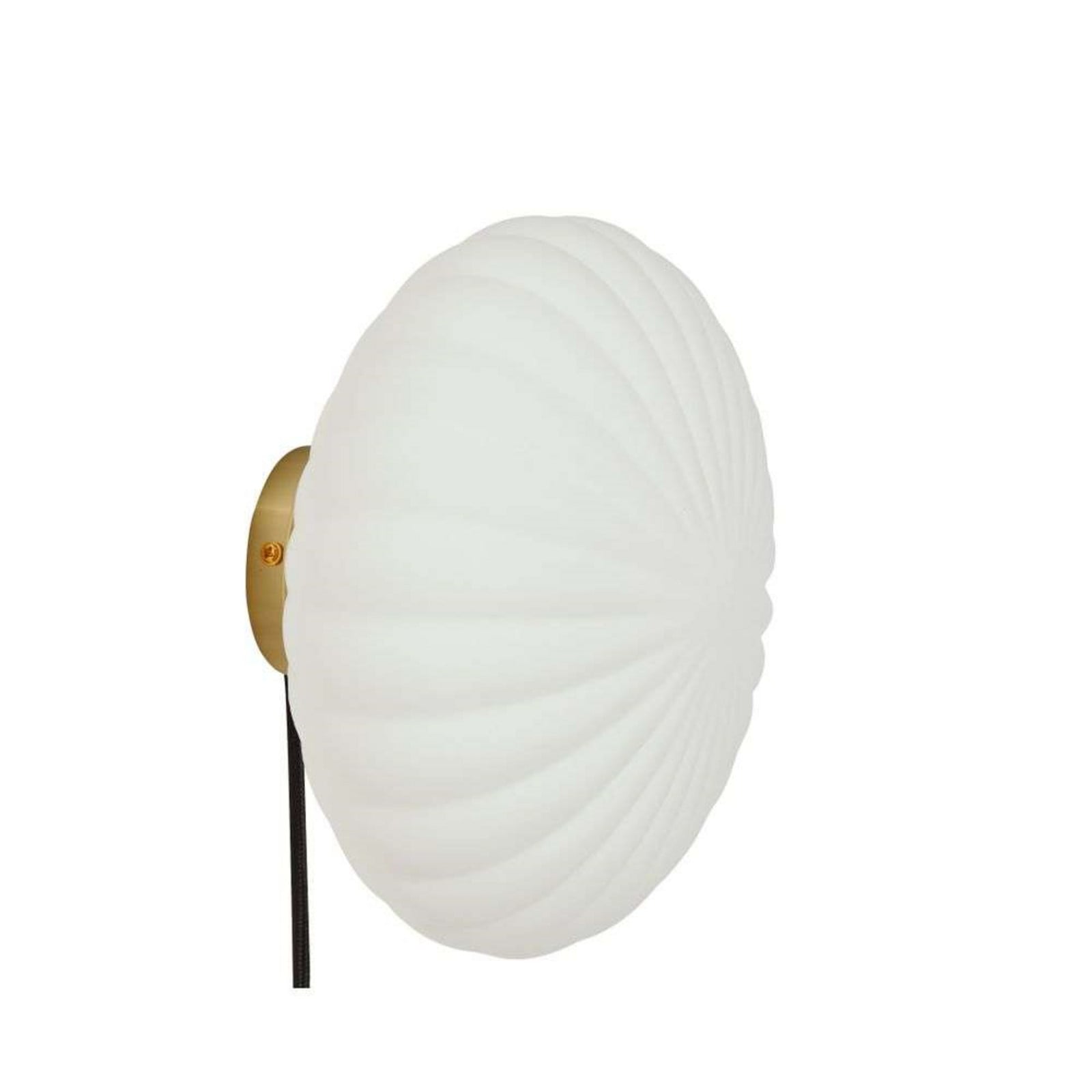 Kumu Væglampe Ø25 Opal/Brass Hübsch - Stue - Metal billede