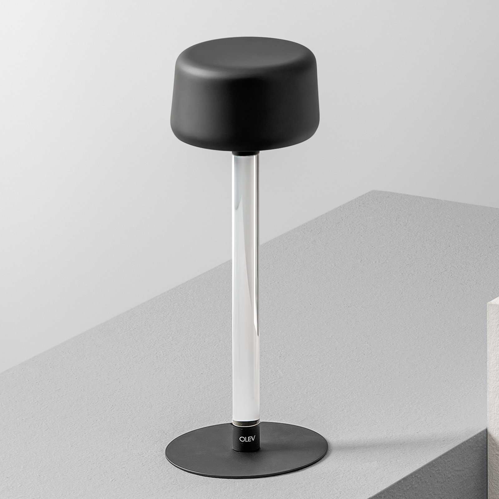 OLEV Tee designer table lamp with rechargeable battery