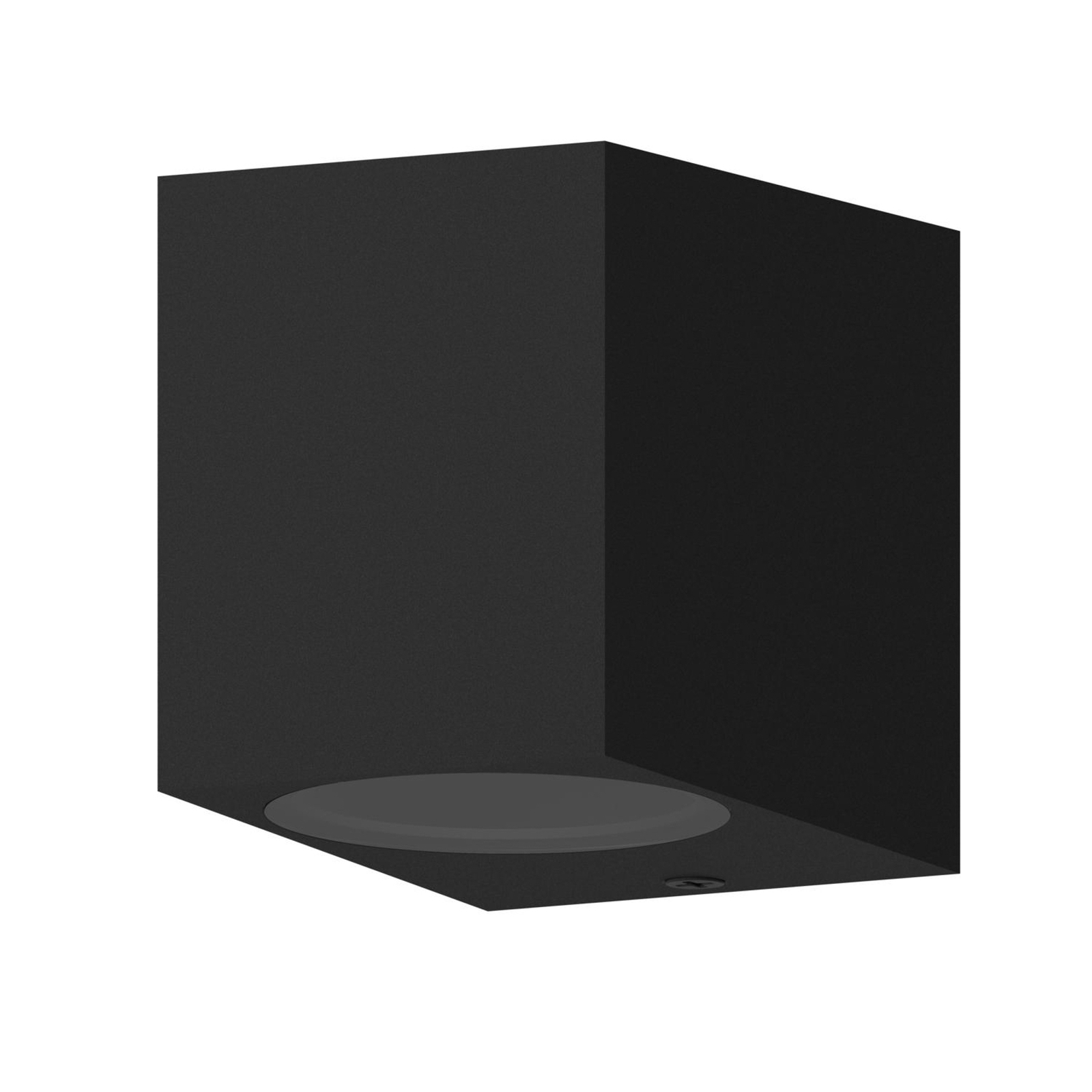 Calex buitenwandlamp GU10, downlight, hoogte 8 cm, zwart
