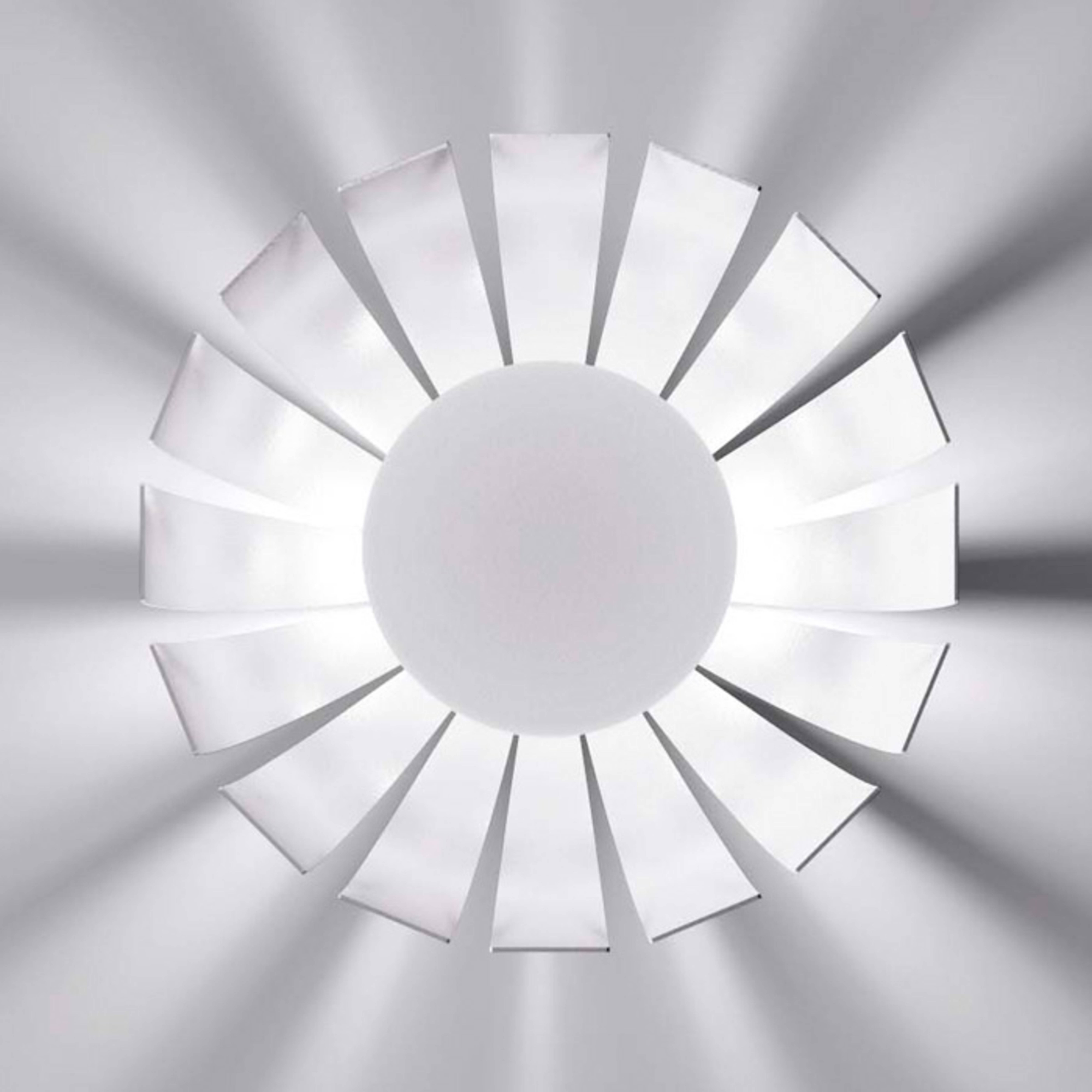 Witte LED design plafondlamp Loto, 27 cm