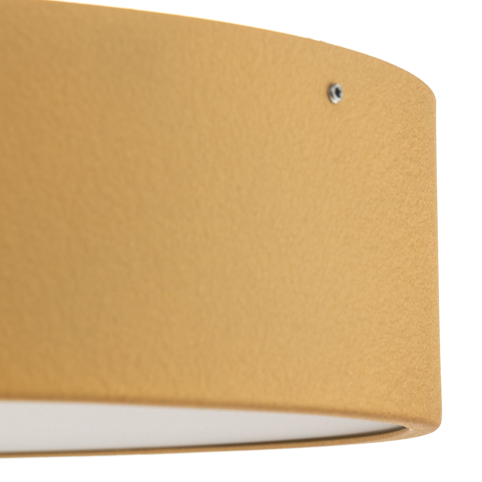 Taklampe Dayton, gulllakkert Ø 35 cm