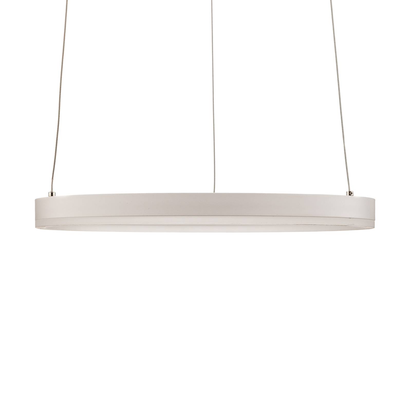 Lampa wisząca Arcchio LED Albiona, biała, 1 pierścień, Ø 40 cm