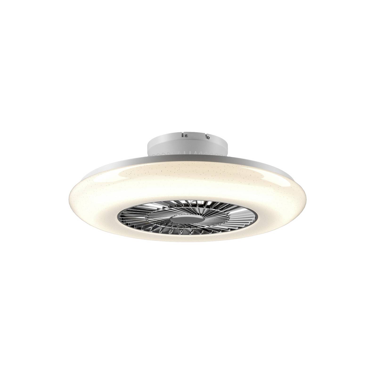 Starluna Madino LED ceiling fan with lighting, for Living / Dining Room, steel, plastic, 40 W, H: 19.5 cm