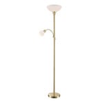 Elaina Lampadar Brass/White - Lindby