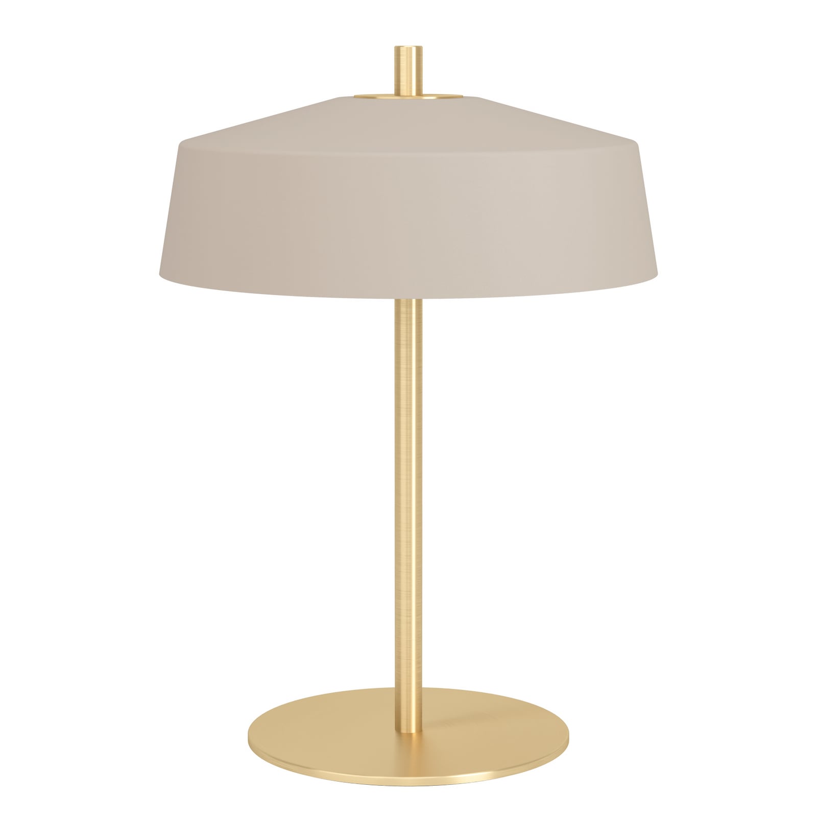 Stolová lampa Valdiola, piesková/mosadzná, kov