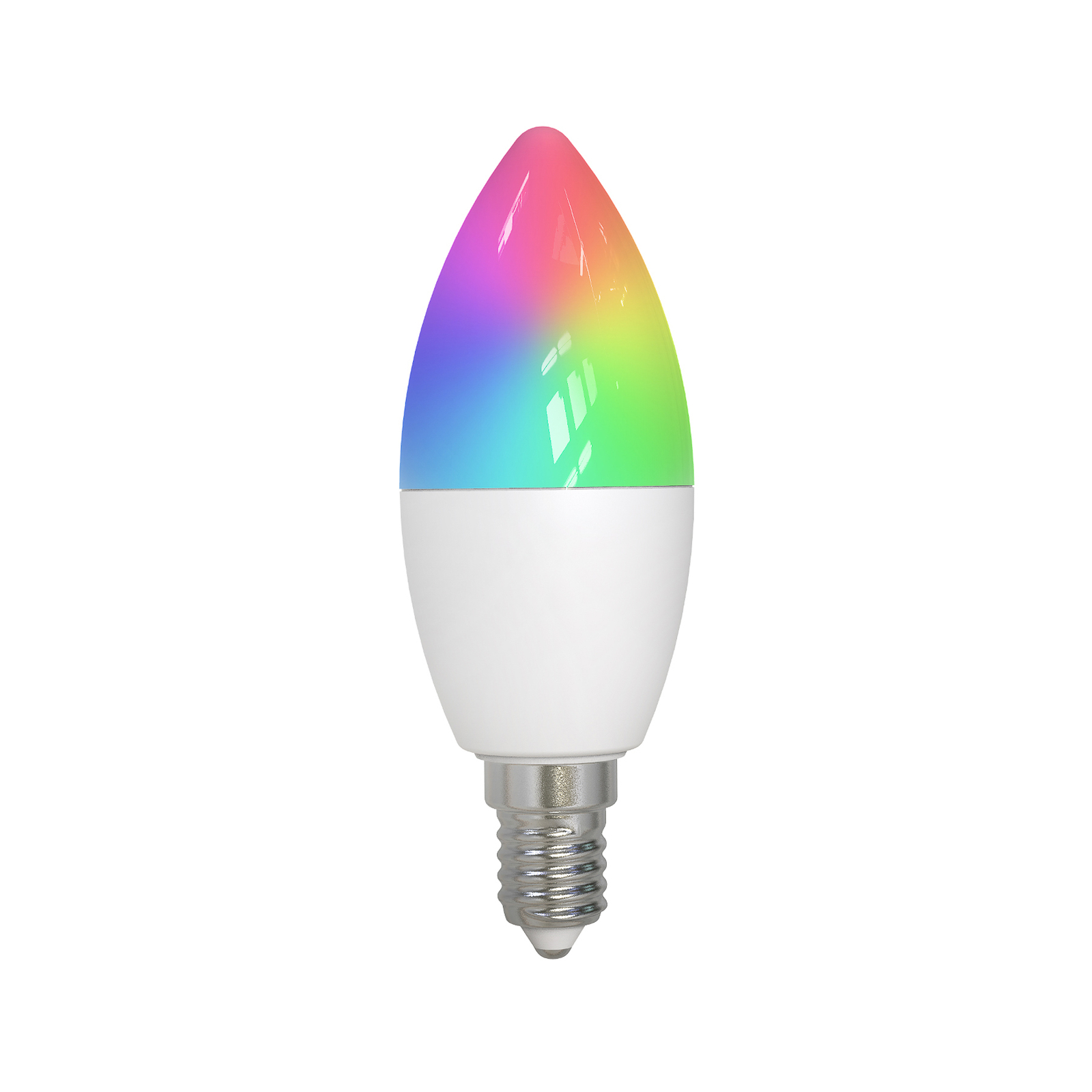 LUUMR Lâmpada de vela LED inteligente E14 4.9W RGBW CCT Tuya mate 2pcs