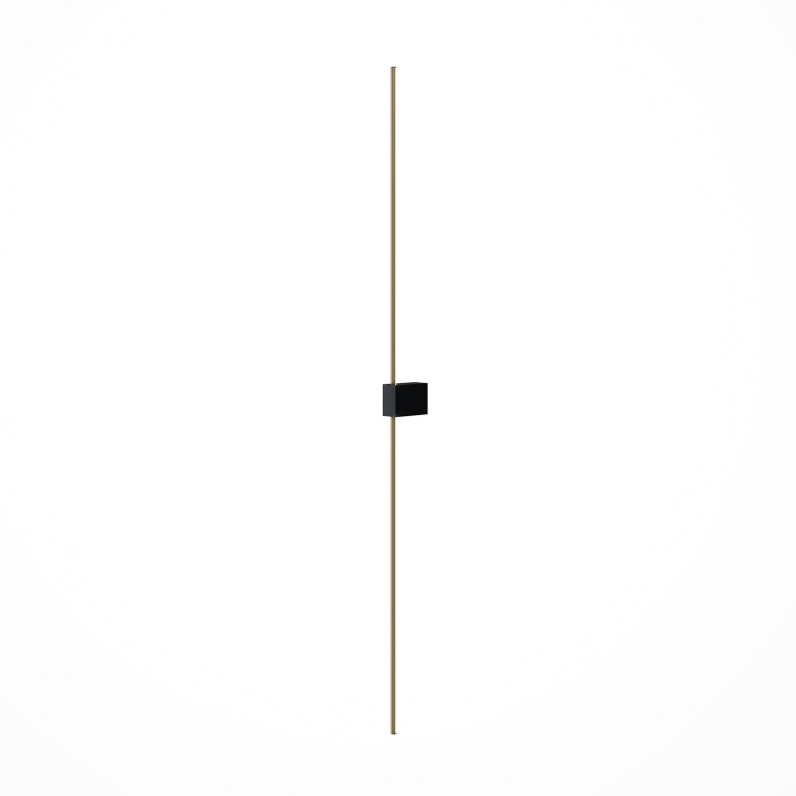 Maytoni LED-Wandleuchte Pars, 105 cm, schwarz/gold, Alu