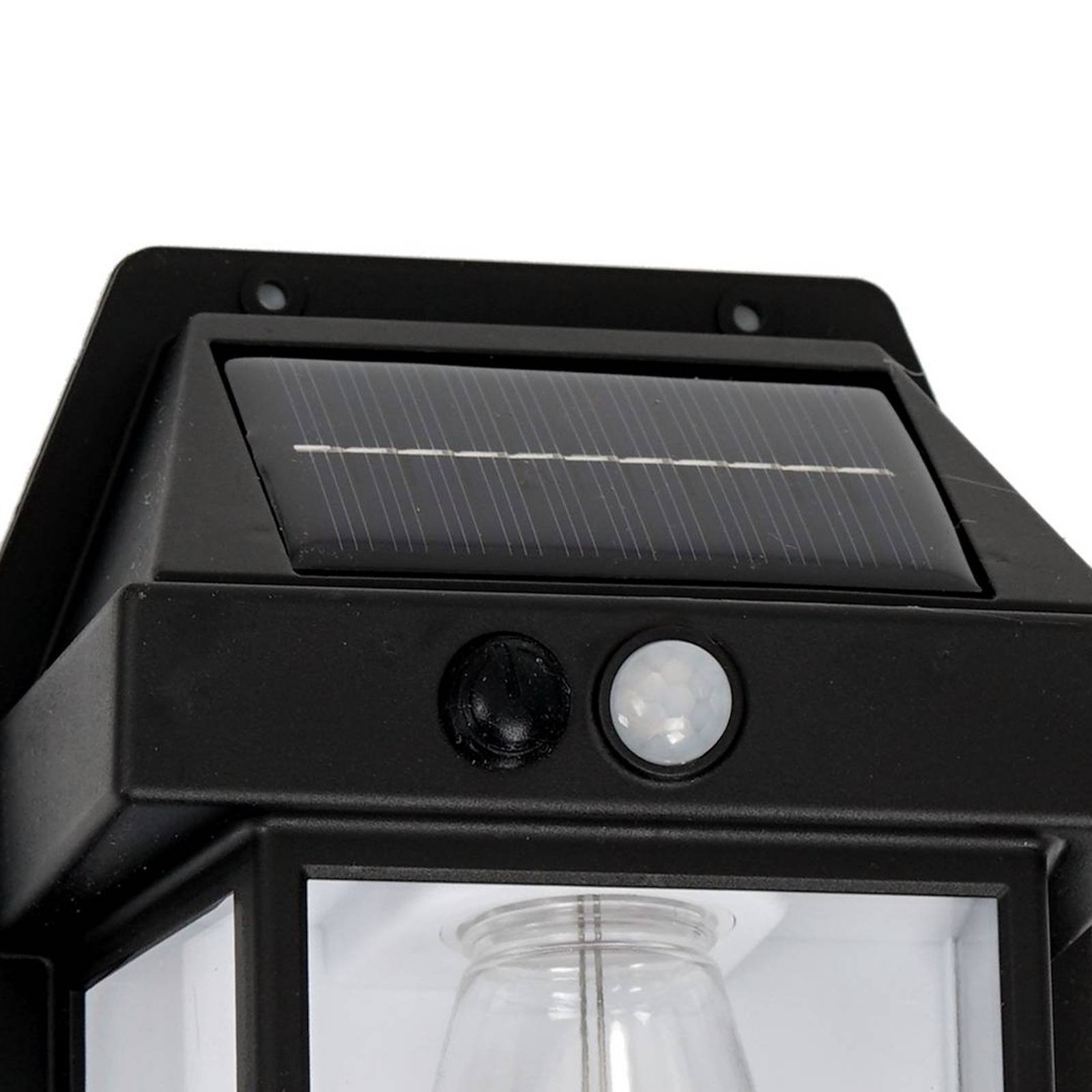 LED-Solar-Außenwandleuchte Filo, Kunststoff, schwarz, IP44 günstig online kaufen
