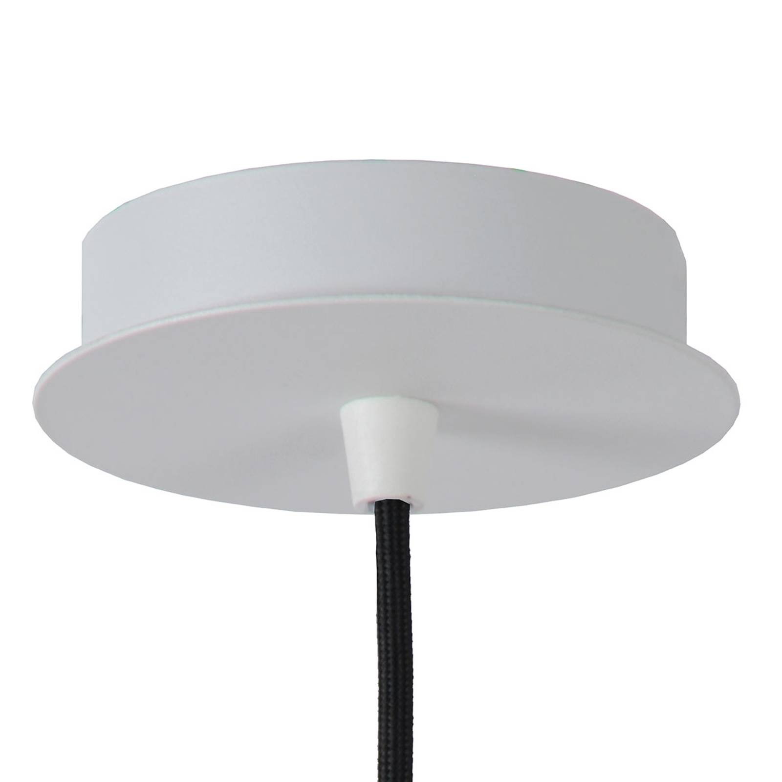 Lampa wisząca Malunga z metalu, biało-złota