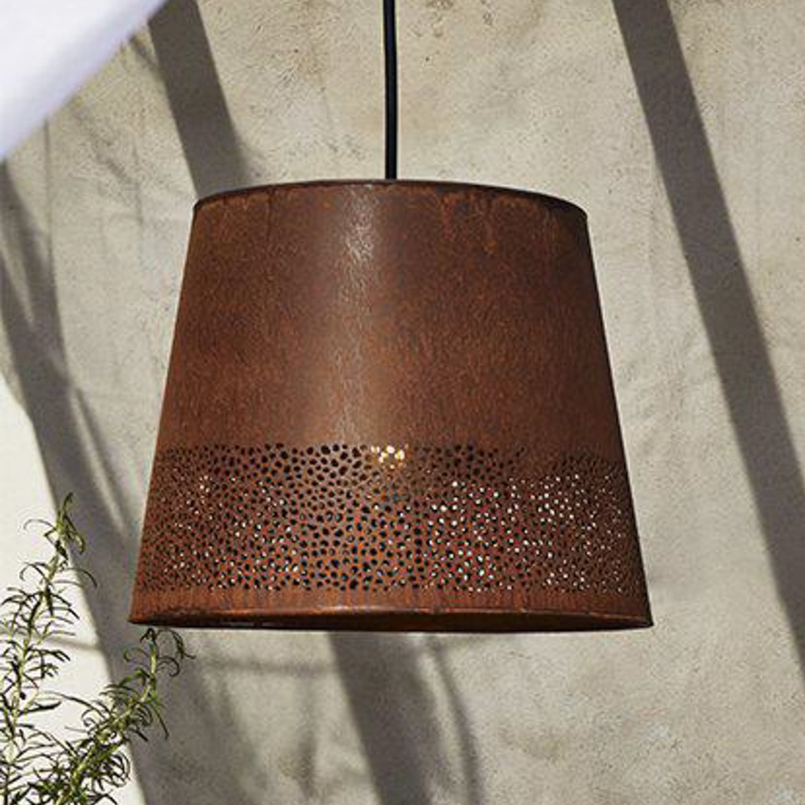 PR Home Lampă suspendată Corta culoare ruginiu ștecher Ø 38 cm E27 - Camera de zi / sufragerie - Design industrial - maro ruginiu - Metal