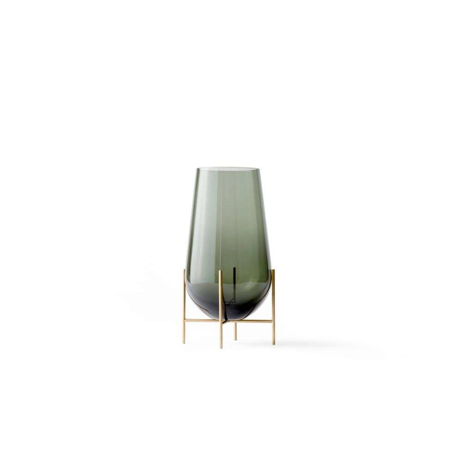 Echasse Vaza Medium Smoke/Brushed Brass - Audo Copenhagen