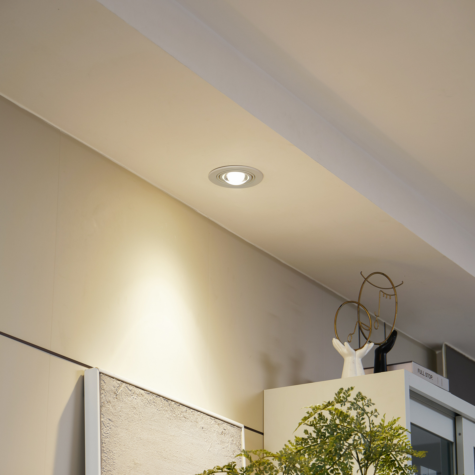 Lindby Recessed Light Jyla Matt White 13 Cm GX53 Lights co uk