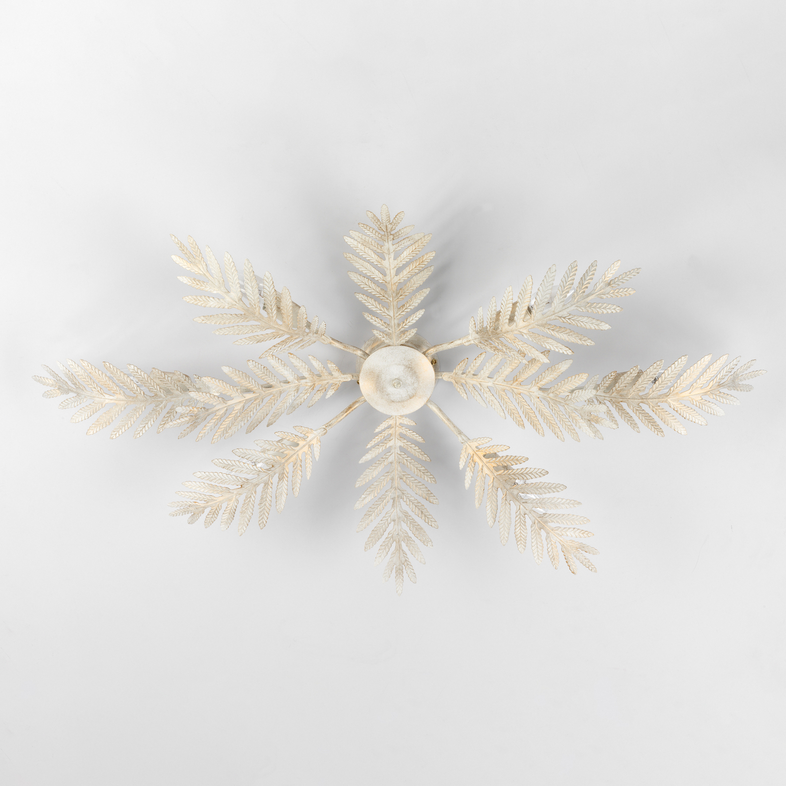 Felce ceiling lamp as a fern, ivory, 100 x 60 cm