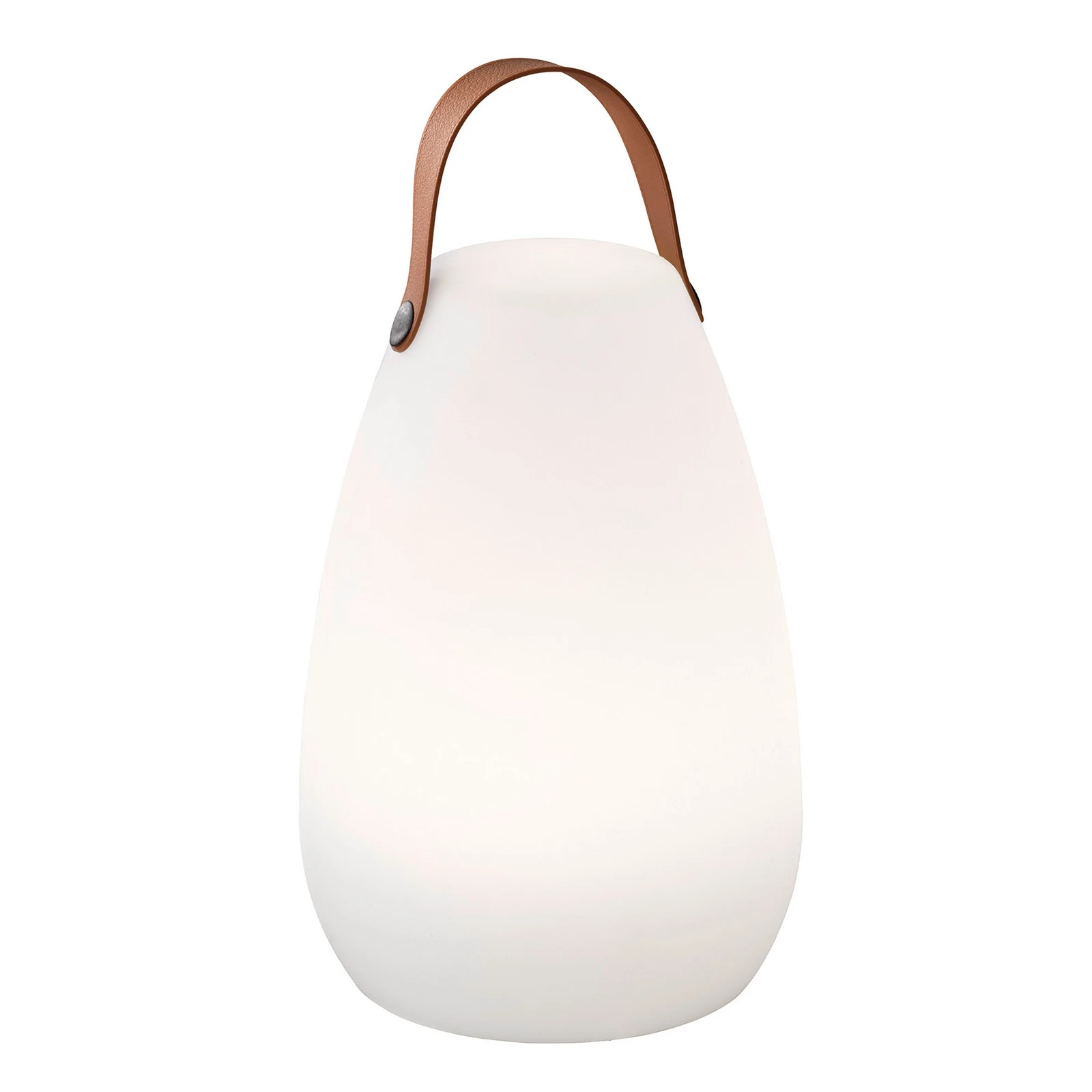 Ruby LED rechargeable table lamp, Ø 18 cm, white, IP44, RGB dimmable