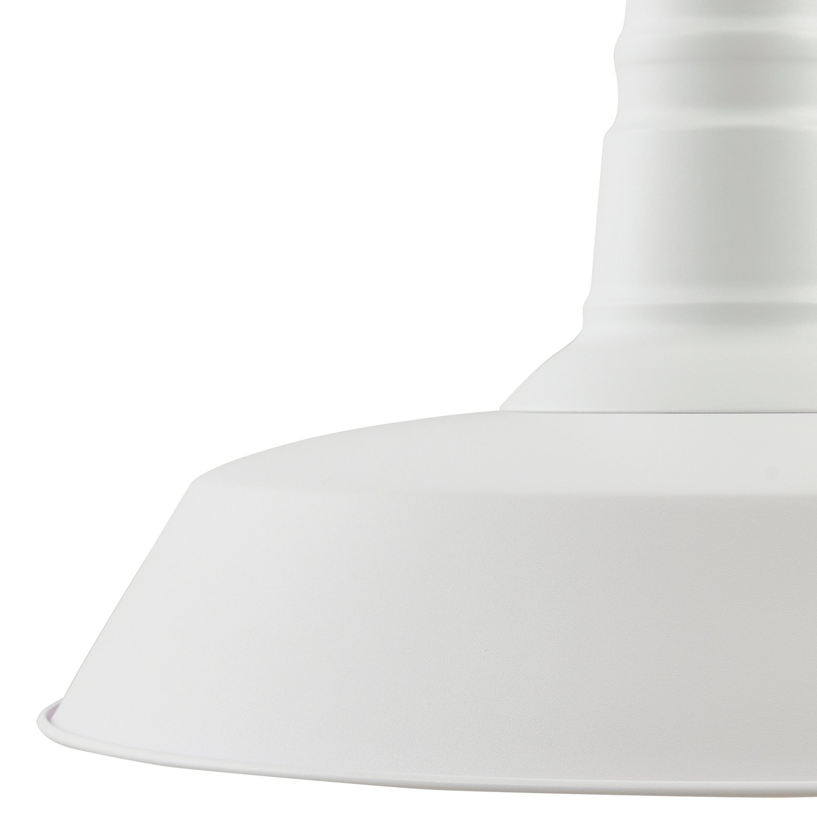 Lindby Laylan pendant light, white, Ø 46 cm, metal