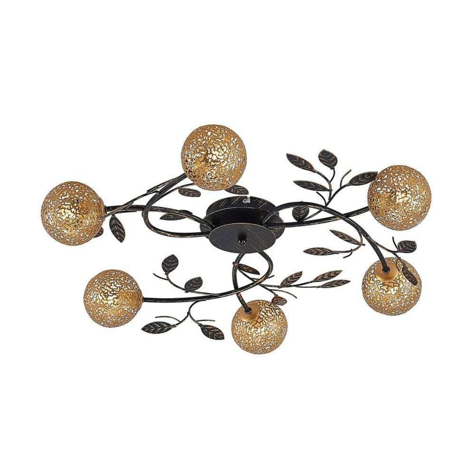 Evory Round 6 Ceiling Lamp Gold - Lucande