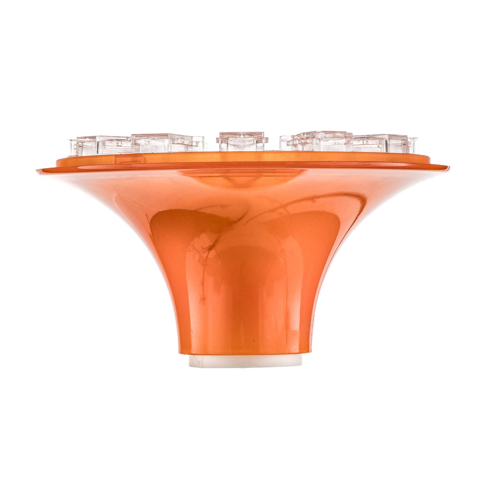 Designerska lampa sufitowa Artemide Teti, przezroczysty pomarańczowy