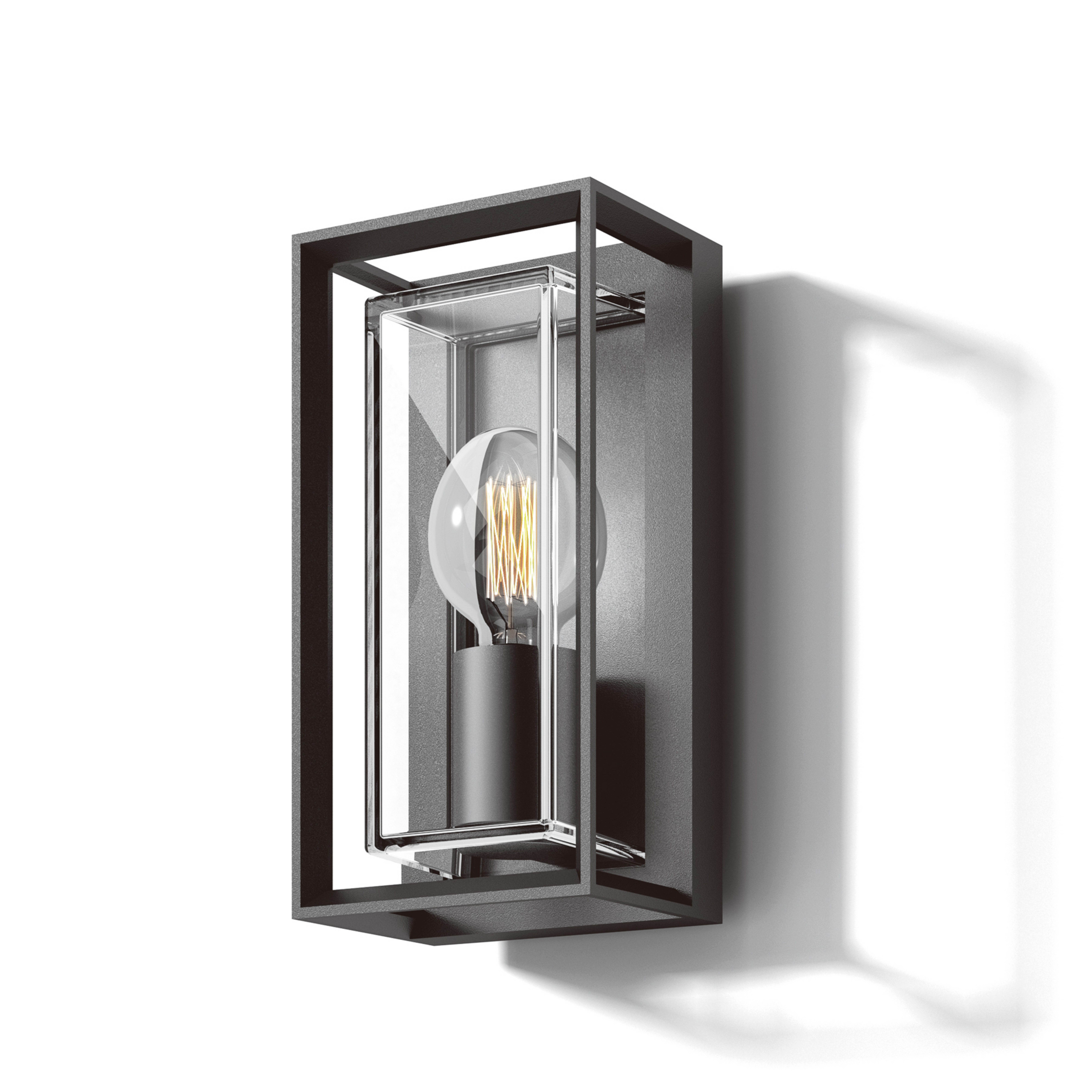 Loke Aplique de pared Exterior Negro - Loom Design