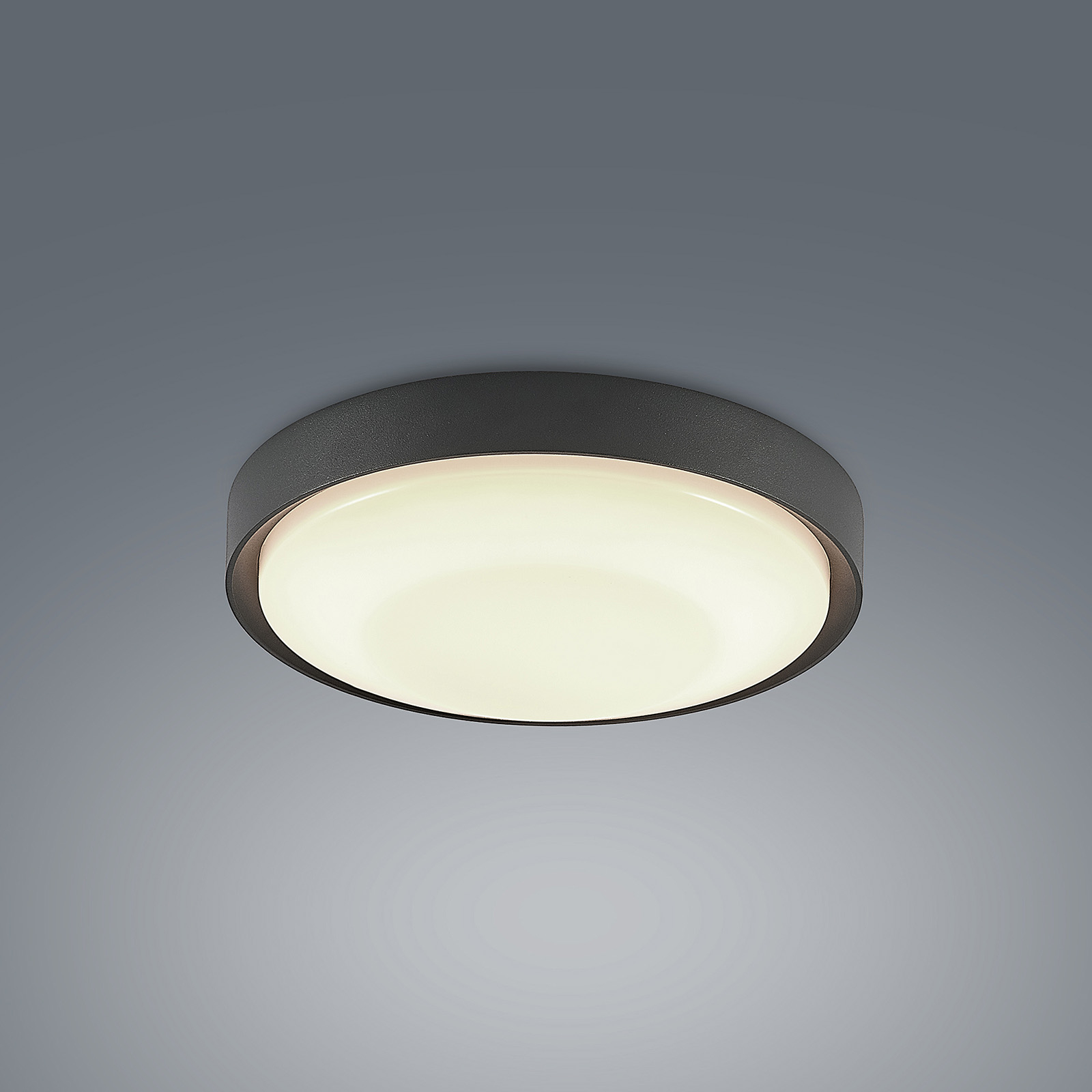 Lucande Lare LED vonkajšie stropné svietidlo, Ø 25 cm