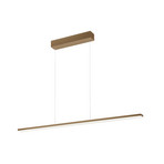 Lampada LED a sospensione Bopp Baseline 2.0, color sabbia, lunghezza 119 cm