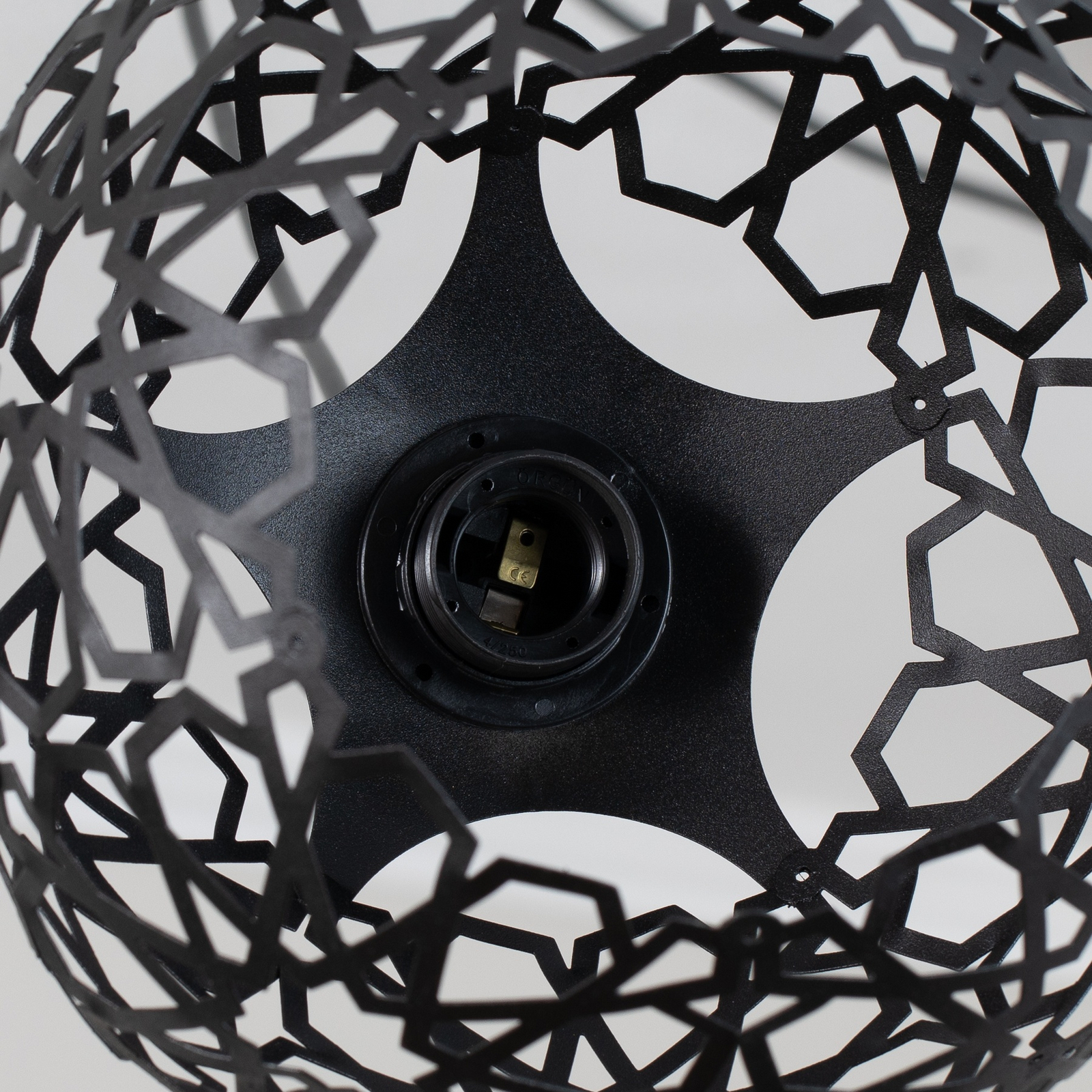 Suspension Fellini MR-897 à 3 lampes décentrée noire
