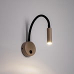 Lagos fali világítás, homok/fekete, G9, magasság 45 cm, fém