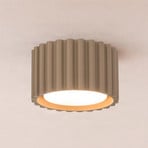 Taklampe Aura 1, taupe, 1 lyskilde, Ø 10 cm, GX53