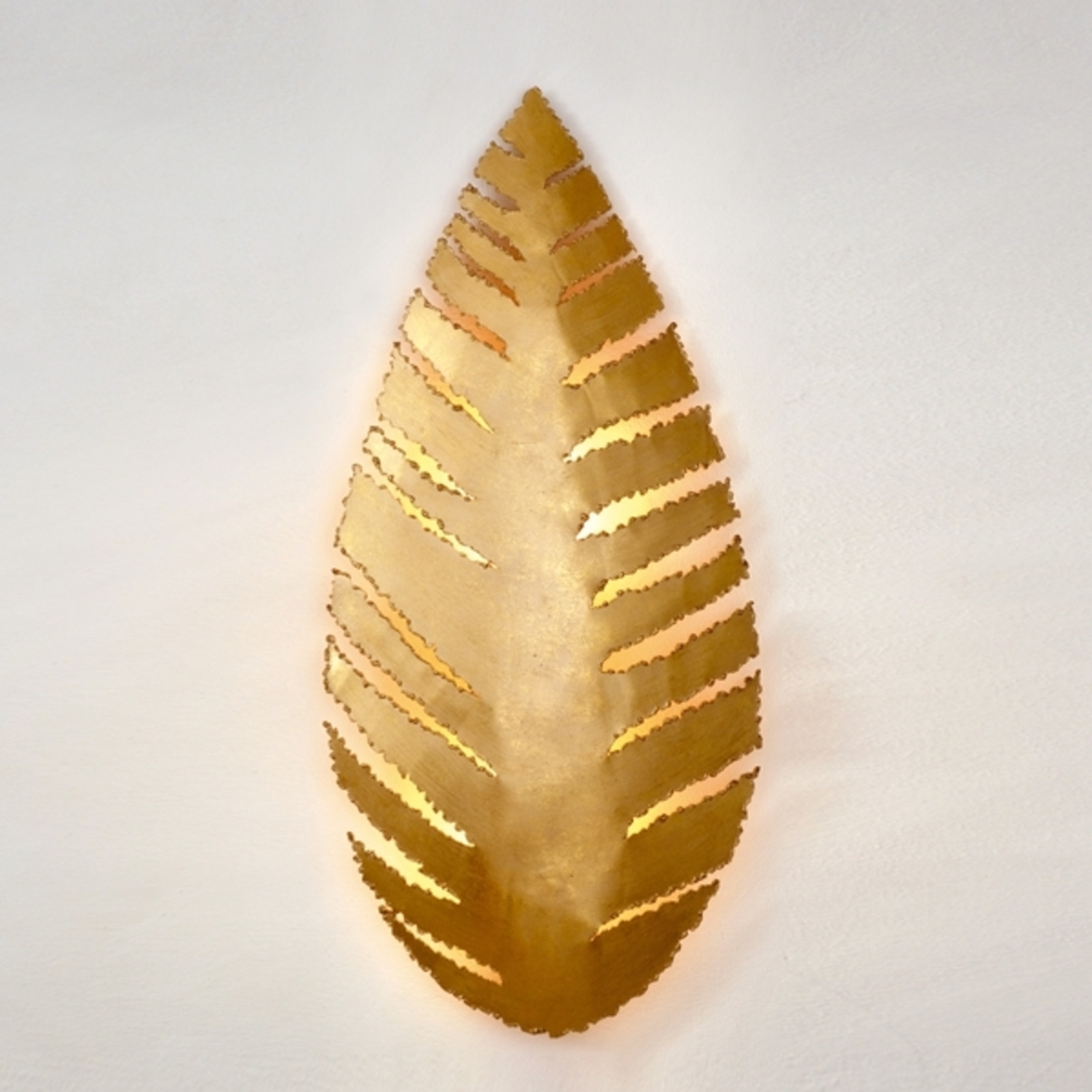 J. Holländer Pietro wall light in a leaf shape, silver, for Living / Dining Room, metal, E14, 40 W, energy efficiency: A++, W: 32 cm, H: 72 cm