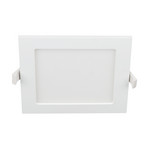 Prios LED recessed light Helina, white, IP44, 22 cm