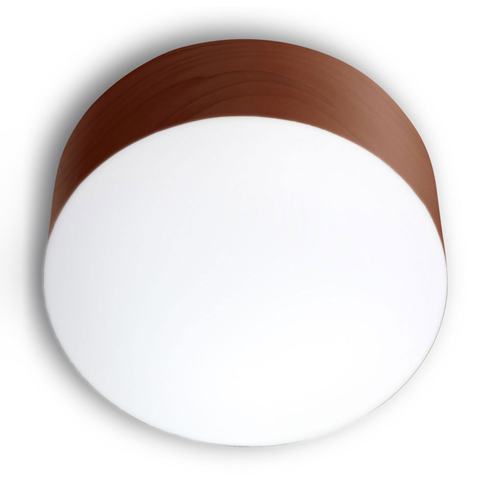 LZF Gea ceiling lamp 0-10 V dim, Ø 30 cm chocolate
