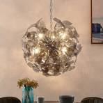 Lindby Moscalina hanglamp, rookgrijs