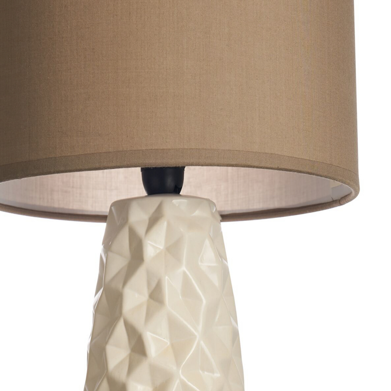 Pauleen-pöytälamppu FANCY SCULPT, taupe/beige, korkeus 41 cm