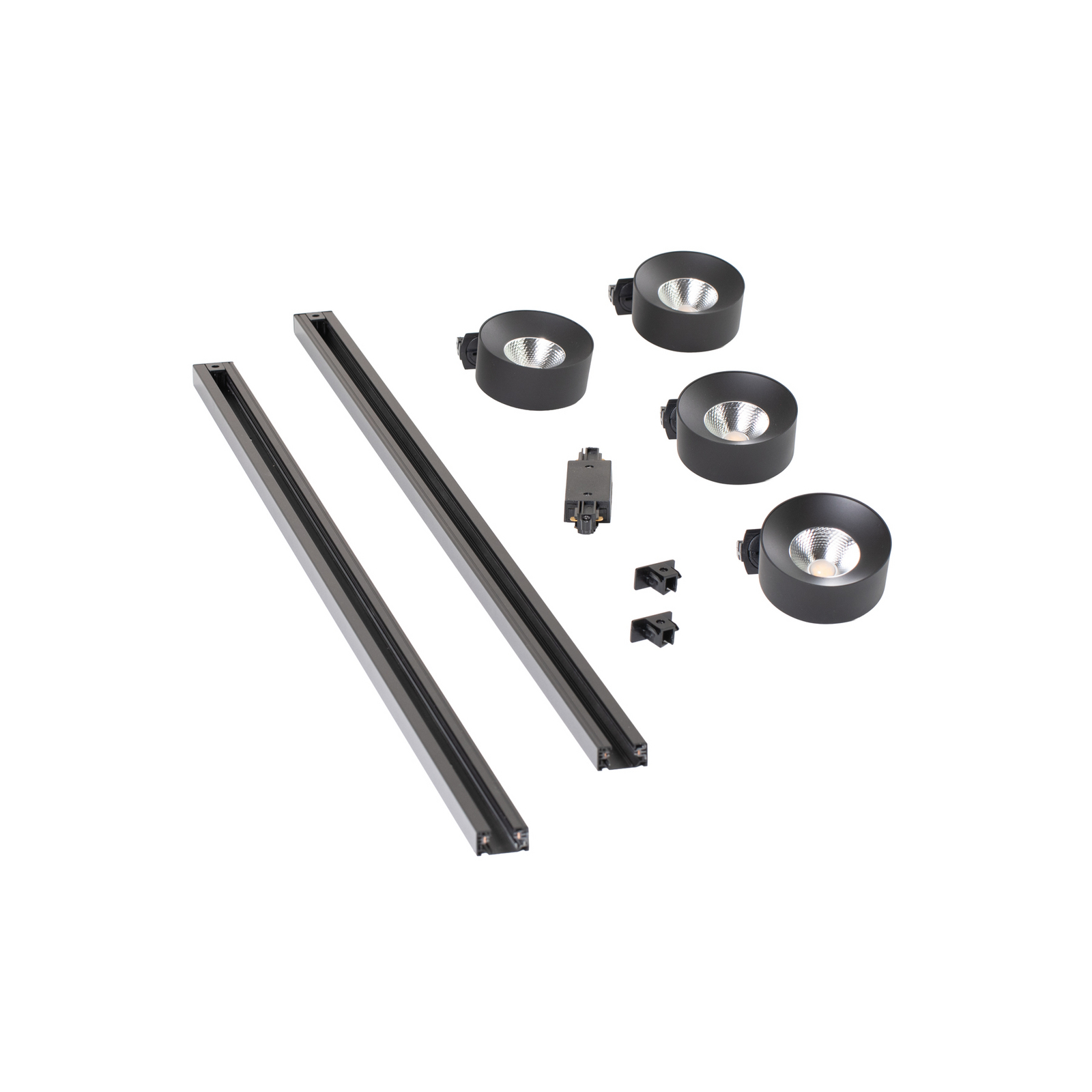 Σύστημα ράγας Lindby Linaro, Ø 9,5 cm, 4 φτερά, LED, μαύρο Σύστημα ράγας Lindby Linaro, Ø 9,5 cm, 4 φτερά, LED, μαύρο