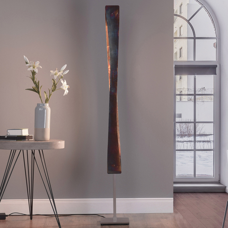 Rothfels Lian LED-Stehleuchte, gold oxidiert